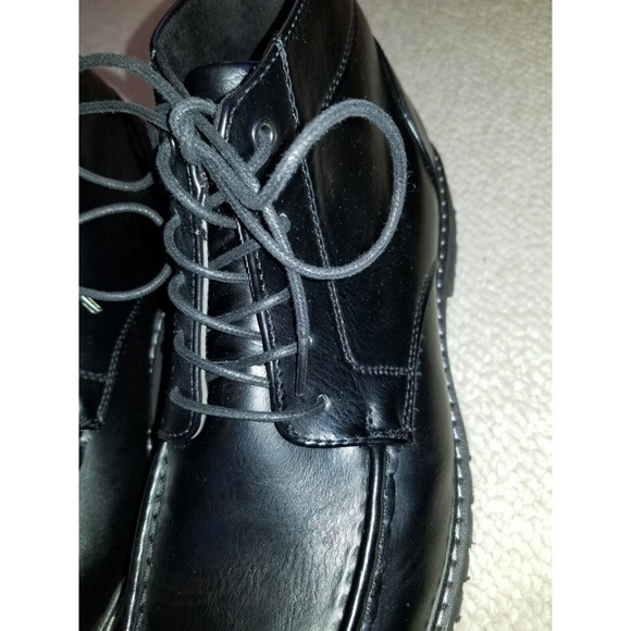 Mens Shoes-ROCKPORT-black faux leather \